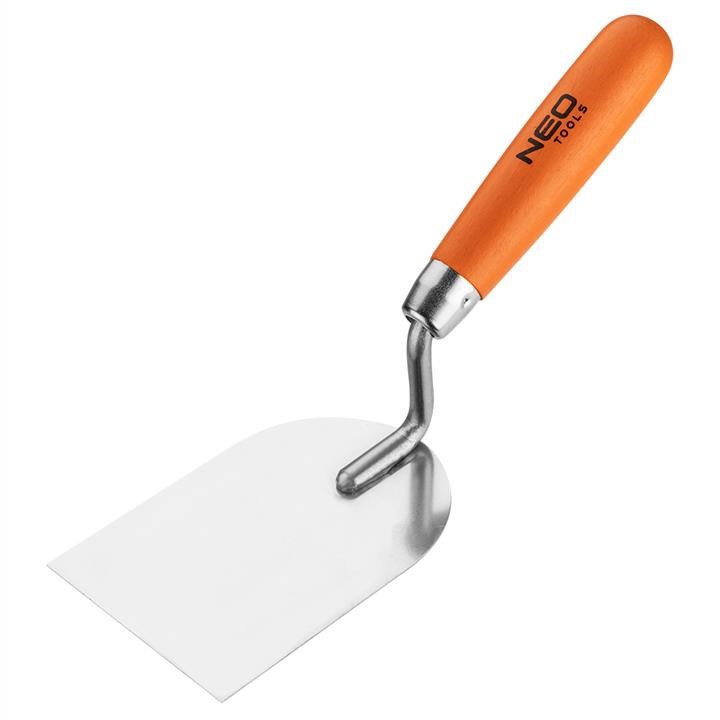 50132 Neo Tools Stucco margin trowel - rounded, 80 mm, wooden handle
