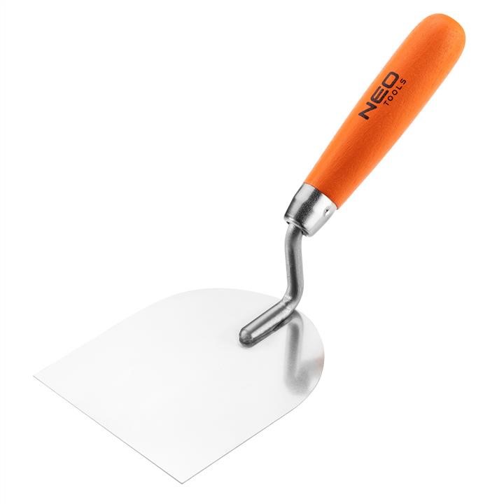 50133 Neo Tools Stucco margin trowel - rounded, 100 mm, wooden handle
