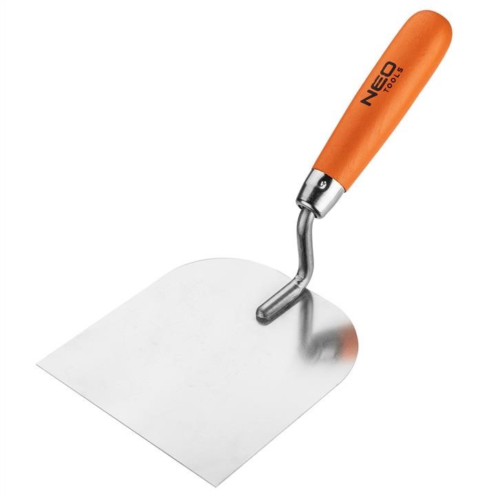 50134 Neo Tools Stucco margin trowel - rounded, 120 mm, wooden handle
