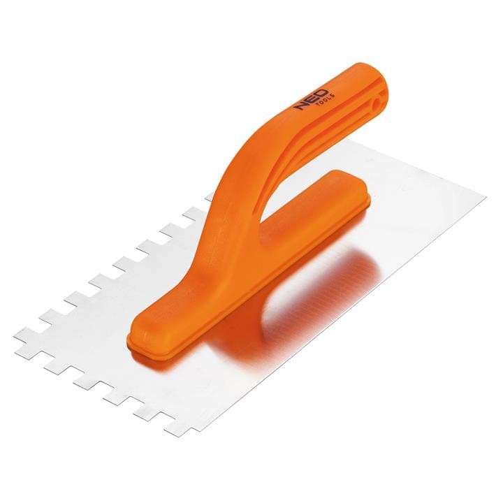 50202 Neo Tools Notched trowel, 270 x 125 mm, 10 x 10 x 10 mm, plastic handle