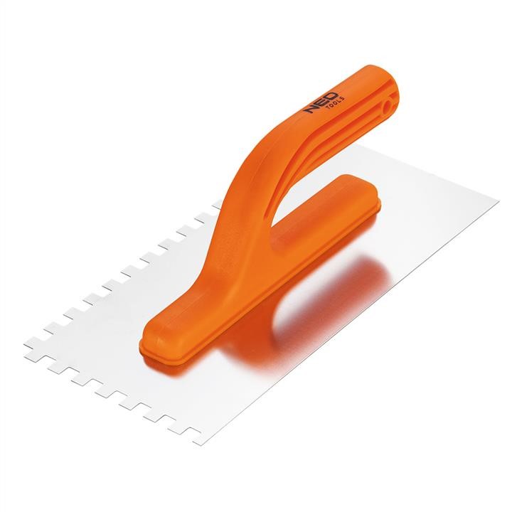 50203 Neo Tools Notched trowel, 270 x 125 mm, 8 x 8 x 8 mm, plastic handle