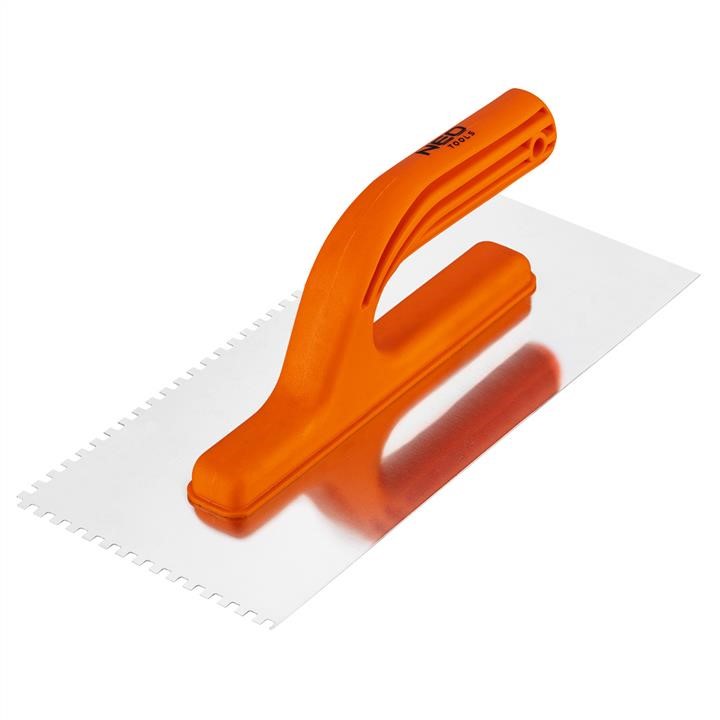 50205 Neo Tools Notched trowel, 270 x 125 mm, 4 x 4 x 4 mm, plastic handle