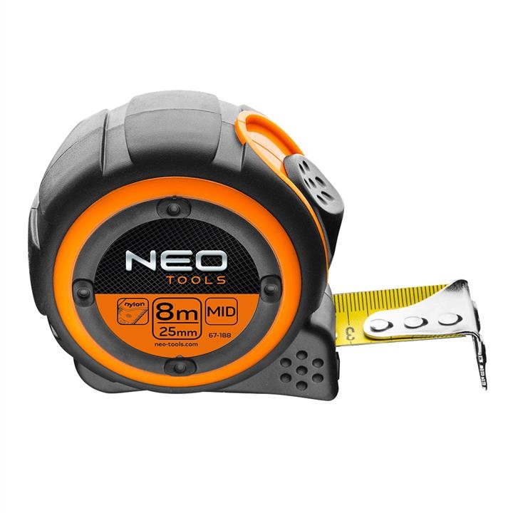 67188 Neo Tools Steel pocket rule 8 m x 25 mm, magnet