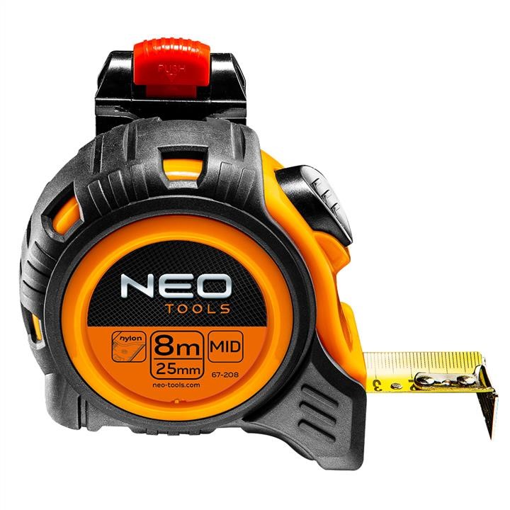 Neo Tools 67-208 Steel pocket rule 8 m x 25 mm, autostop, buckle 67208