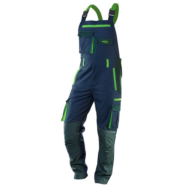 81246S Neo Tools Working bibpants PREMIUM, 62% cotton, 35% poliester, 3% elastane, size S