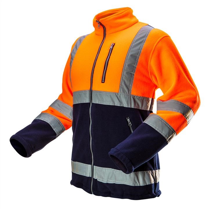 81741L Neo Tools High visibility polar fleece jacket, orange, size L