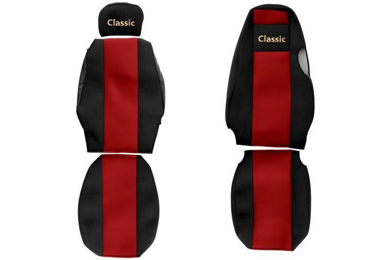 F-Core PS15 RED Seat covers Scania 4 Series, velour PS15RED