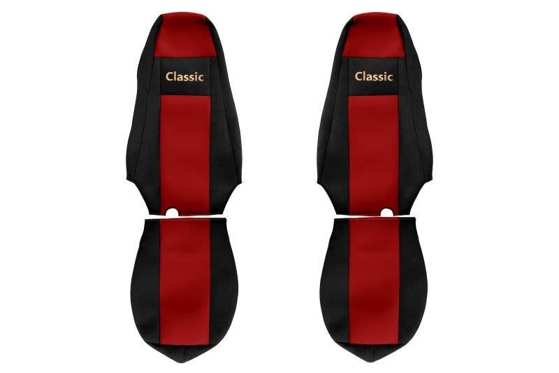 F-Core PS16 RED Seat covers Scania série R, G, P 2016, velour PS16RED
