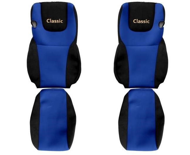 F-Core PS29 BLUE Seat covers DAF XF 105 EURO 6 C 2013, velour PS29BLUE