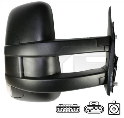 TYC 315-0019 Rearview mirror external right 3150019