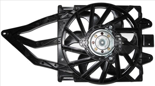Radiator cooling fan Fiat Panda: 8090025 TYC Hub, engine cooling fan wheel