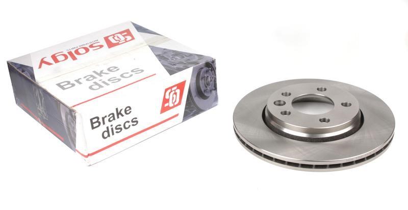 Rear ventilated brake disc Solgy 208017