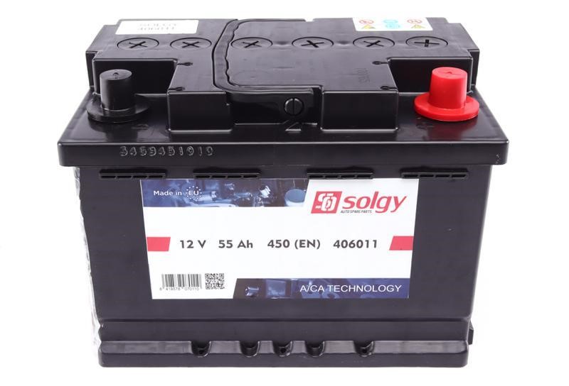 Solgy 406011 Battery Solgy 12V 55AH 450A(EN) R+ 406011