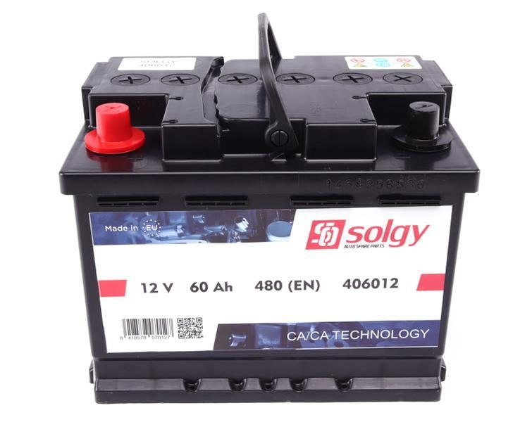 Solgy 406012 Battery Solgy 12V 60AH 480A(EN) L+ 406012
