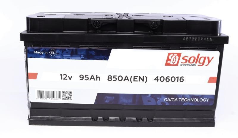 Solgy 406016 Battery Solgy 12V 95AH 850A(EN) R+ 406016