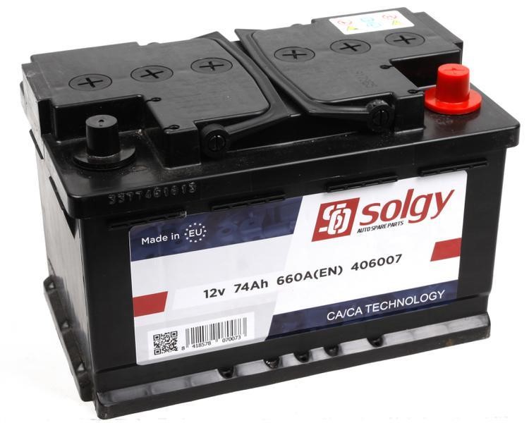 Solgy 406007 Battery Solgy 12V 74AH 660A(EN) R+ 406007
