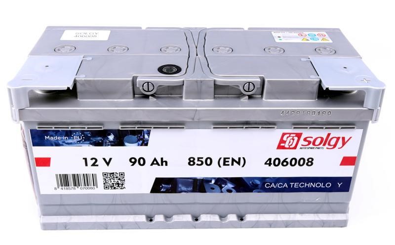 Solgy 406008 Battery Solgy 12V 90AH 850A(EN) R+ 406008