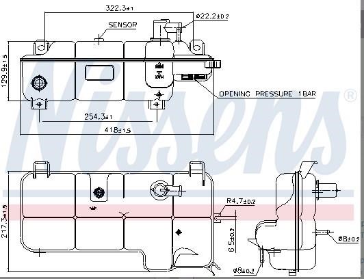 Nissens Expansion tank – price [object Object] PLN