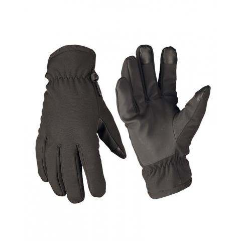 Mil-tec 12521302-S Soft Shell black gloves, S 12521302S