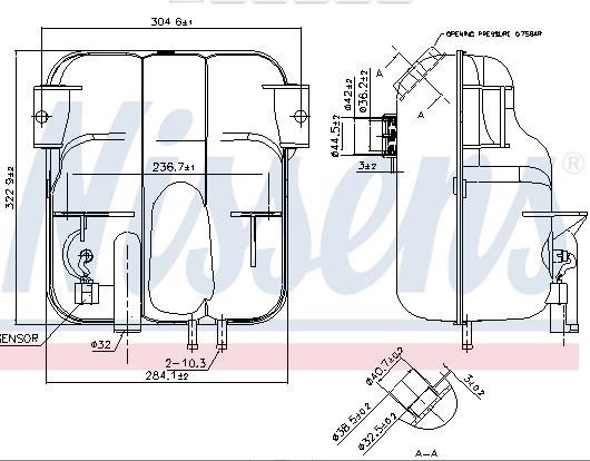 Nissens Expansion tank – price [object Object] PLN