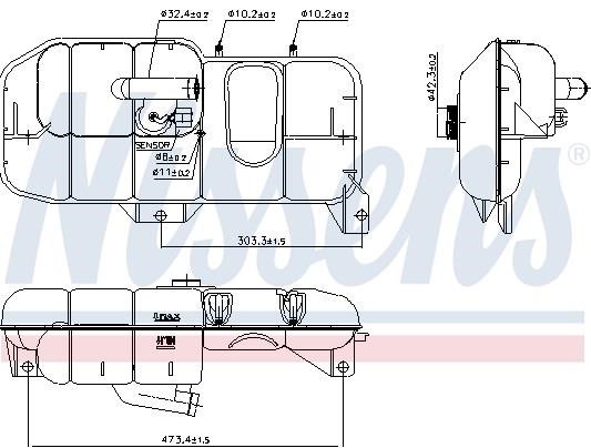 Nissens Expansion tank – price [object Object] PLN