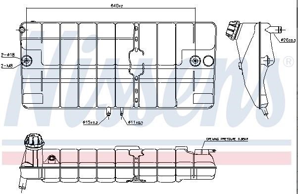 Nissens Expansion tank – price [object Object] PLN