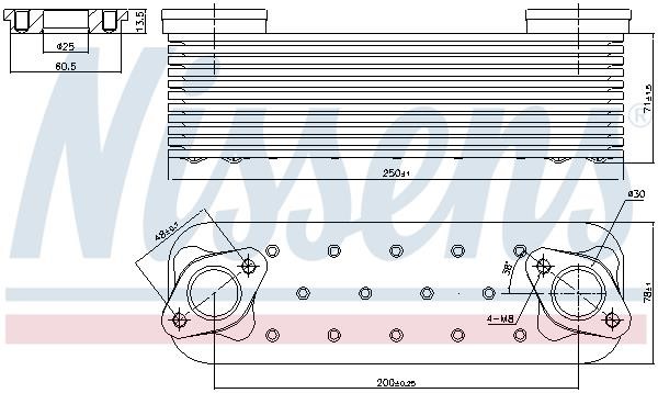 Oil Cooler MAN: 90827 Nissens Oil cooler