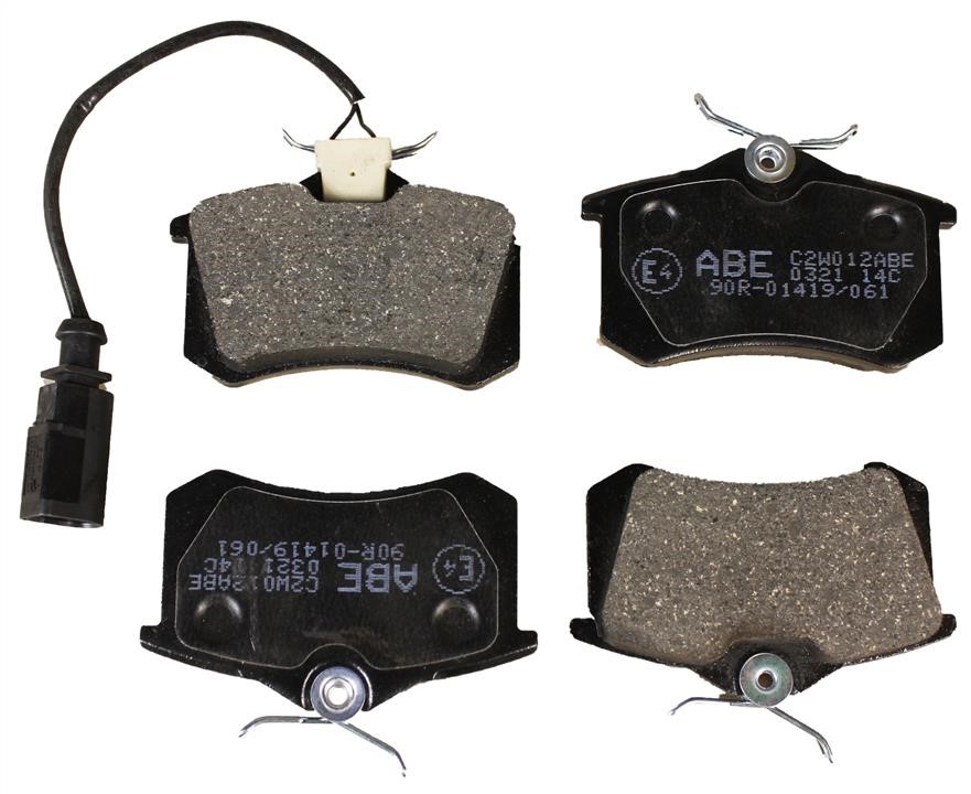 ABE C2W012ABE Rear disc brake pads, set C2W012ABE
