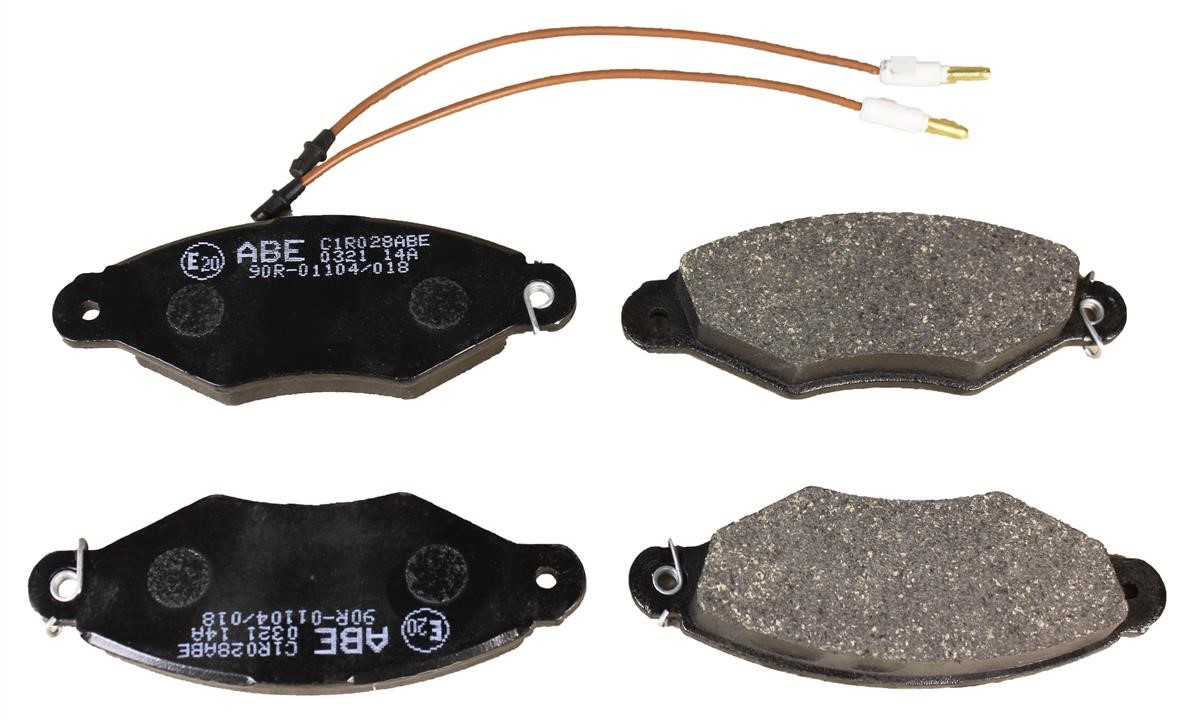 ABE C1R028ABE Front disc brake pads, set C1R028ABE