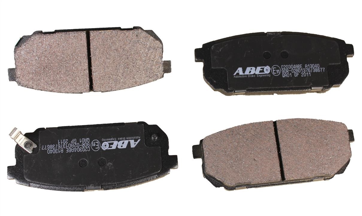 ABE C20304ABE Rear disc brake pads, set C20304ABE