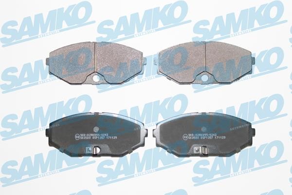 Samko 5SP1357 Brake Pad Set, disc brake 5SP1357