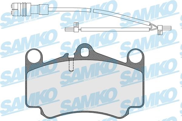 Samko 5SP1588A Brake Pad Set, disc brake 5SP1588A