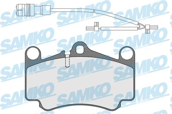 Samko 5SP1588B Brake Pad Set, disc brake 5SP1588B