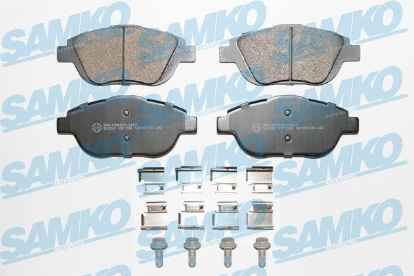 Samko 5SP1590K Brake Pad Set, disc brake 5SP1590K