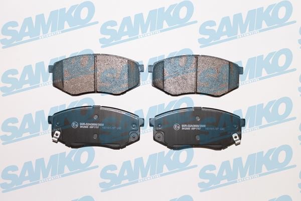 Samko 5SP1757 Brake Pad Set, disc brake 5SP1757