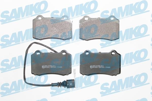 Samko 5SP1672 Brake Pad Set, disc brake 5SP1672