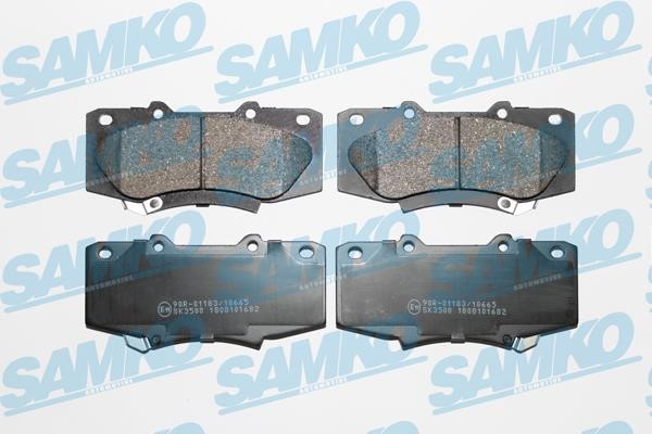 Samko 5SP1682 Brake Pad Set, disc brake 5SP1682