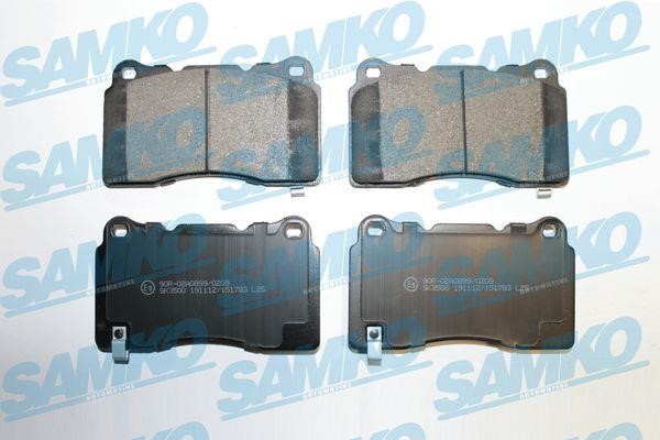 Samko 5SP1783 Brake Pad Set, disc brake 5SP1783