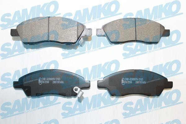 Samko 5SP1686 Brake Pad Set, disc brake 5SP1686