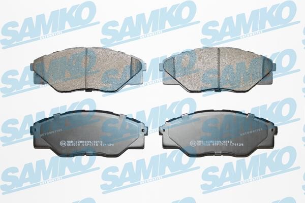 Samko 5SP1718 Brake Pad Set, disc brake 5SP1718