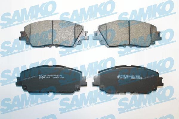 Samko 5SP2117 Brake Pad Set, disc brake 5SP2117