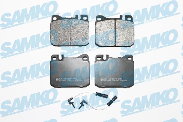 Samko 5SP211A Brake Pad Set, disc brake 5SP211A