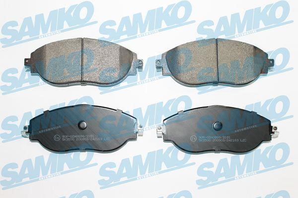Samko 5SP2163 Brake Pad Set, disc brake 5SP2163