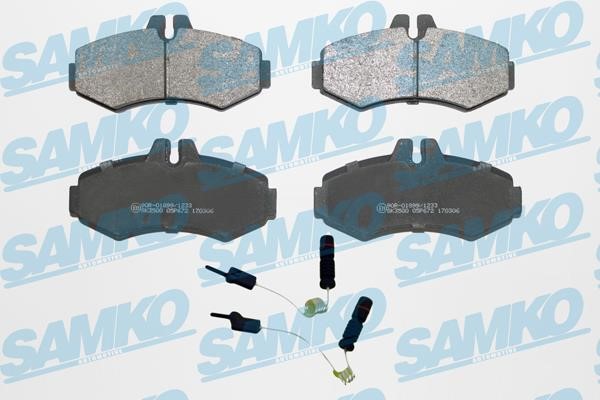 Samko 5SP672A Brake Pad Set, disc brake 5SP672A