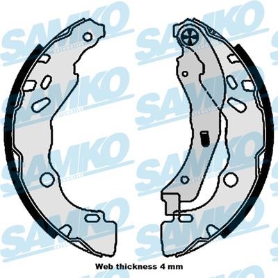 Samko 81109 Brake shoe set 81109