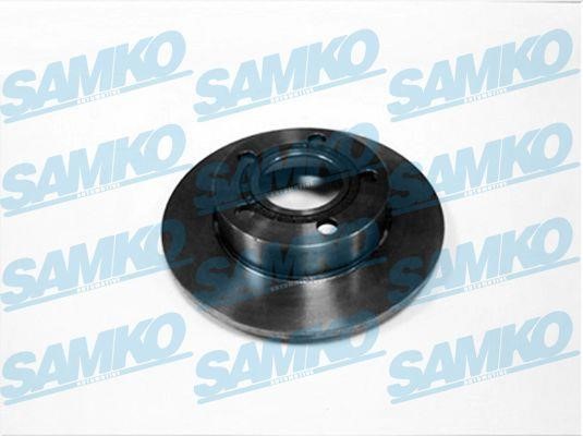 Samko A1351P Rear brake disc, non-ventilated A1351P