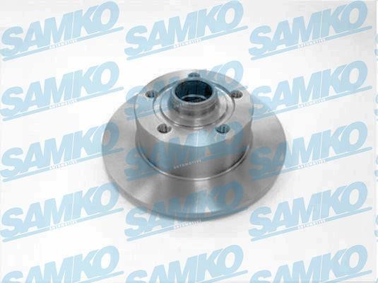 Samko A1481PR Rear brake disc, non-ventilated A1481PR