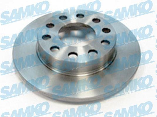 Samko A1594P Rear brake disc, non-ventilated A1594P