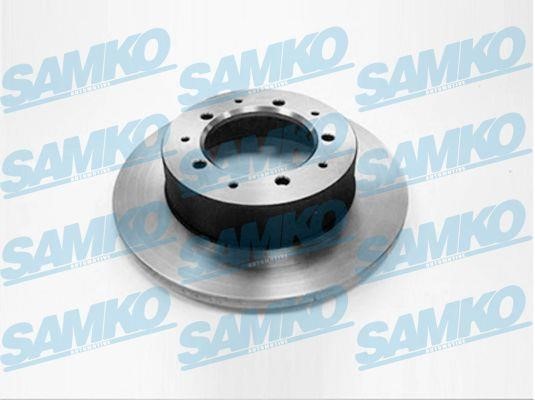 Samko A4161P Rear brake disc, non-ventilated A4161P