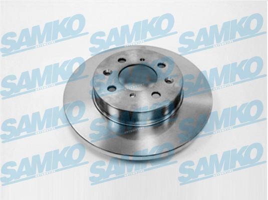 Samko A4281P Unventilated front brake disc A4281P